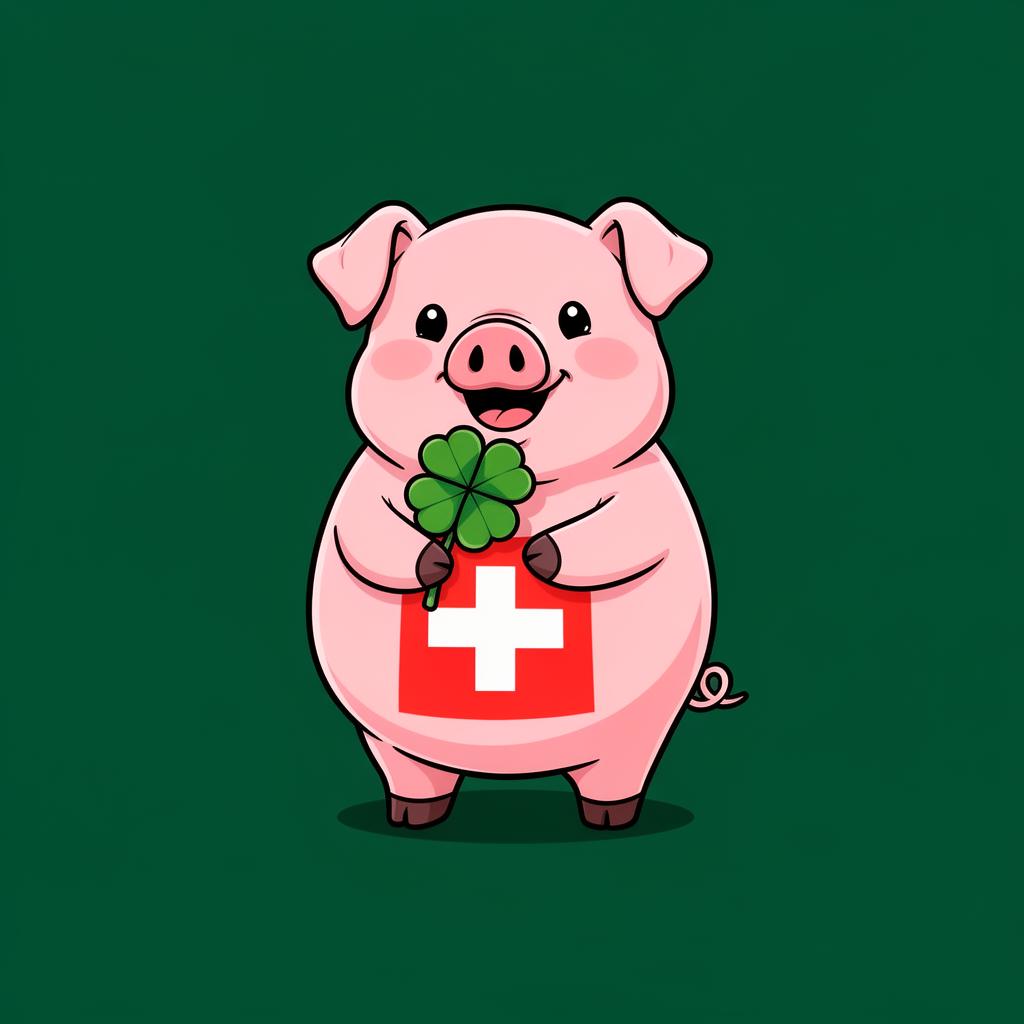 Glücksschwein Maskottchen